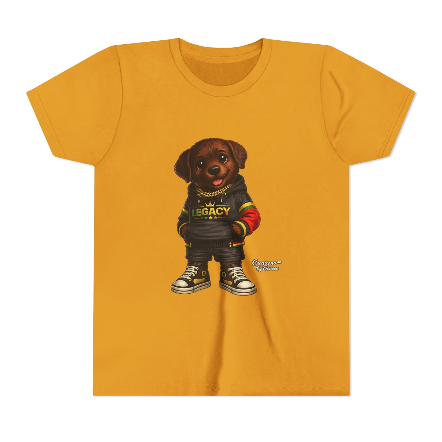 Youth Dog Tee — 'Legacy' Streetwear Puppy Graphic Shirt