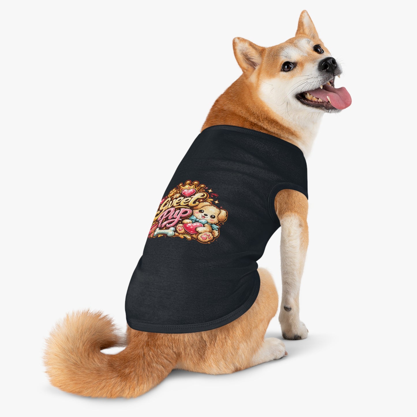 Sweet Pup Dog Tank Top — Cute Puppy Graphic Pet Tee