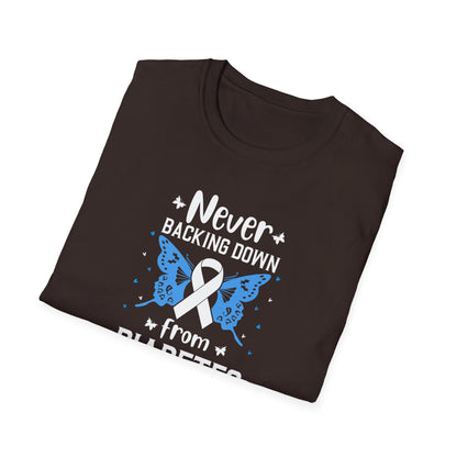 "Never Backing Down from Diabetes"  T-Shirt