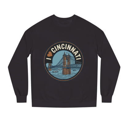 Cincinnati Bridge Crewneck Sweatshirt — I  Cincinnati Graphic