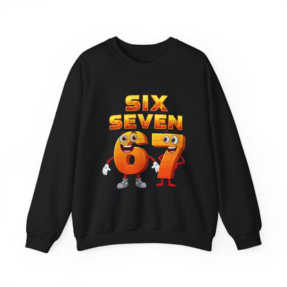 Six Seven 67 Cartoon Graphic Sweatshirt