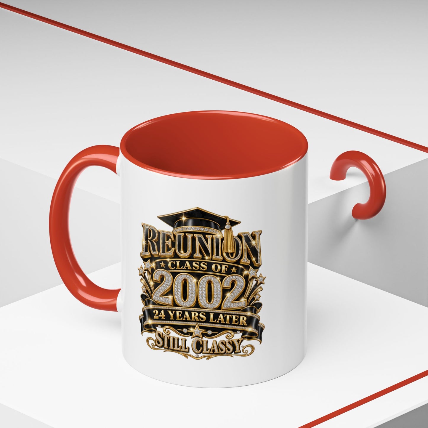 Class of 2002 Reunion Coffee Mug — "Still Classy" Accent Mug (11/15oz)