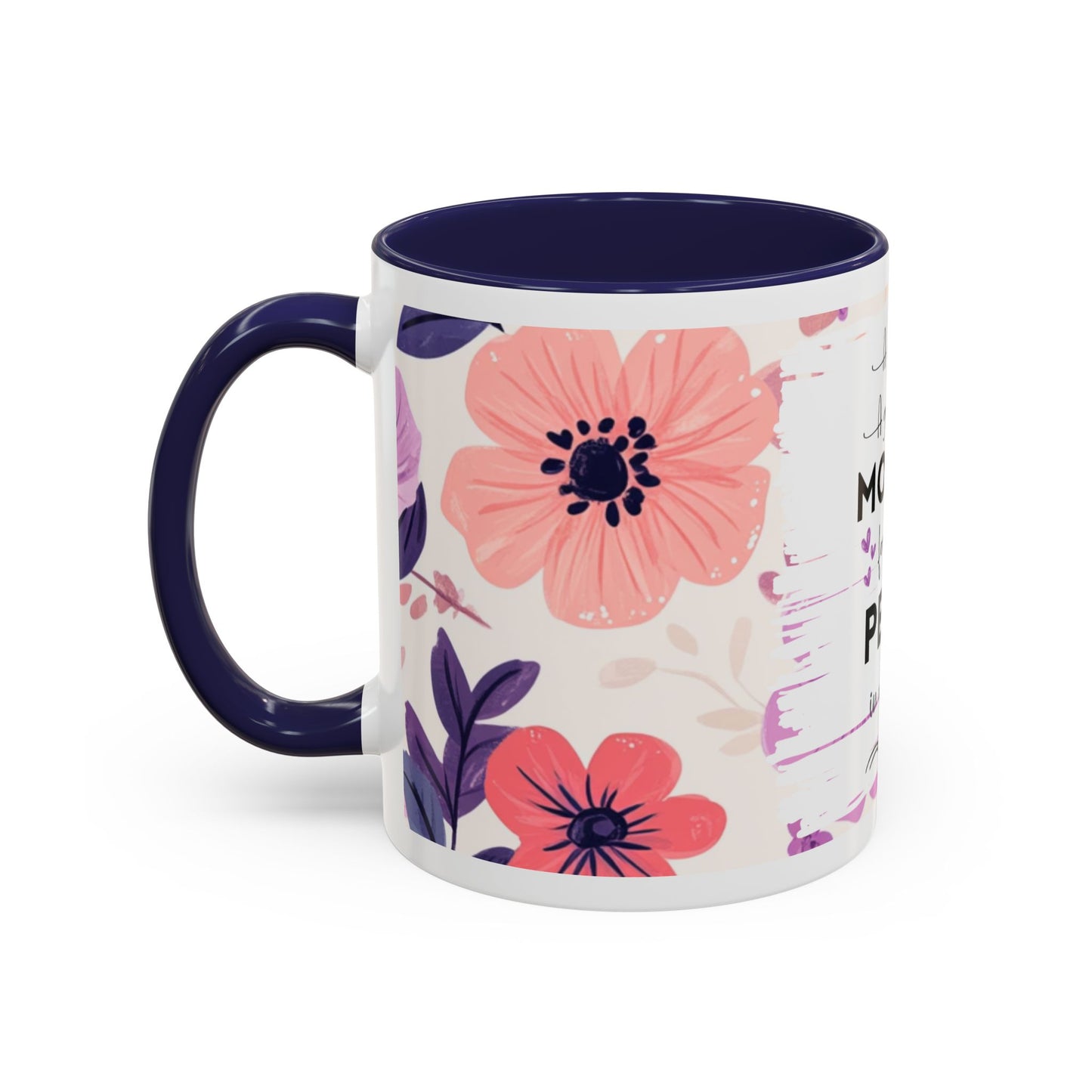 Mother Peace Floral Coffee Mug — "A quiet light, a guiding hand..." Memorial Tribute Mug
