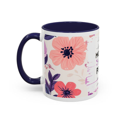 Mother Peace Floral Coffee Mug — "A quiet light, a guiding hand..." Memorial Tribute Mug