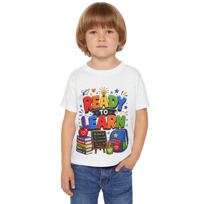 Toddler T-Shirt — "Ready to Learn" Back-to-School Kids Tee