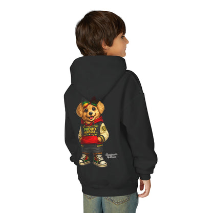 Youth Hoodie — 'Proud Heritage' Teddy Bear Streetwear Kids Pullover
