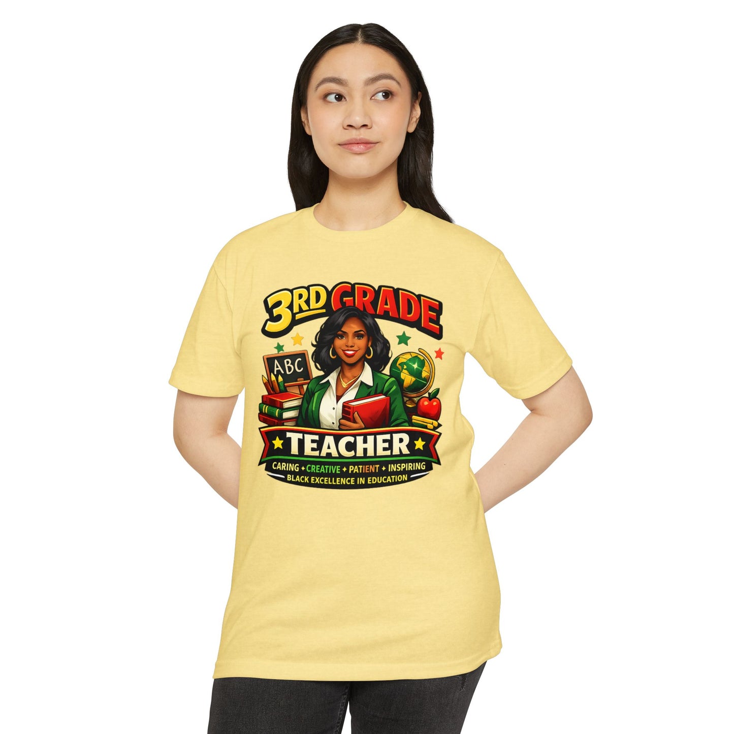 3rd Grade Teacher T‑Shirt – Black Excellence in Education Design