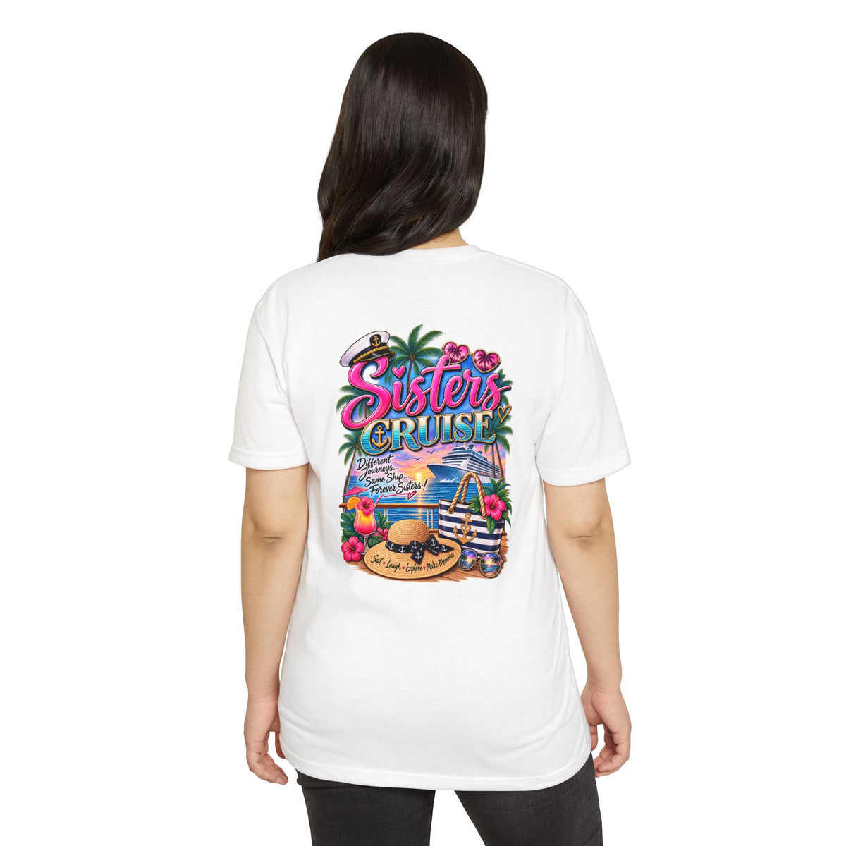 Sisters Cruise T-Shirt — Tropical Vacation Graphic Tee