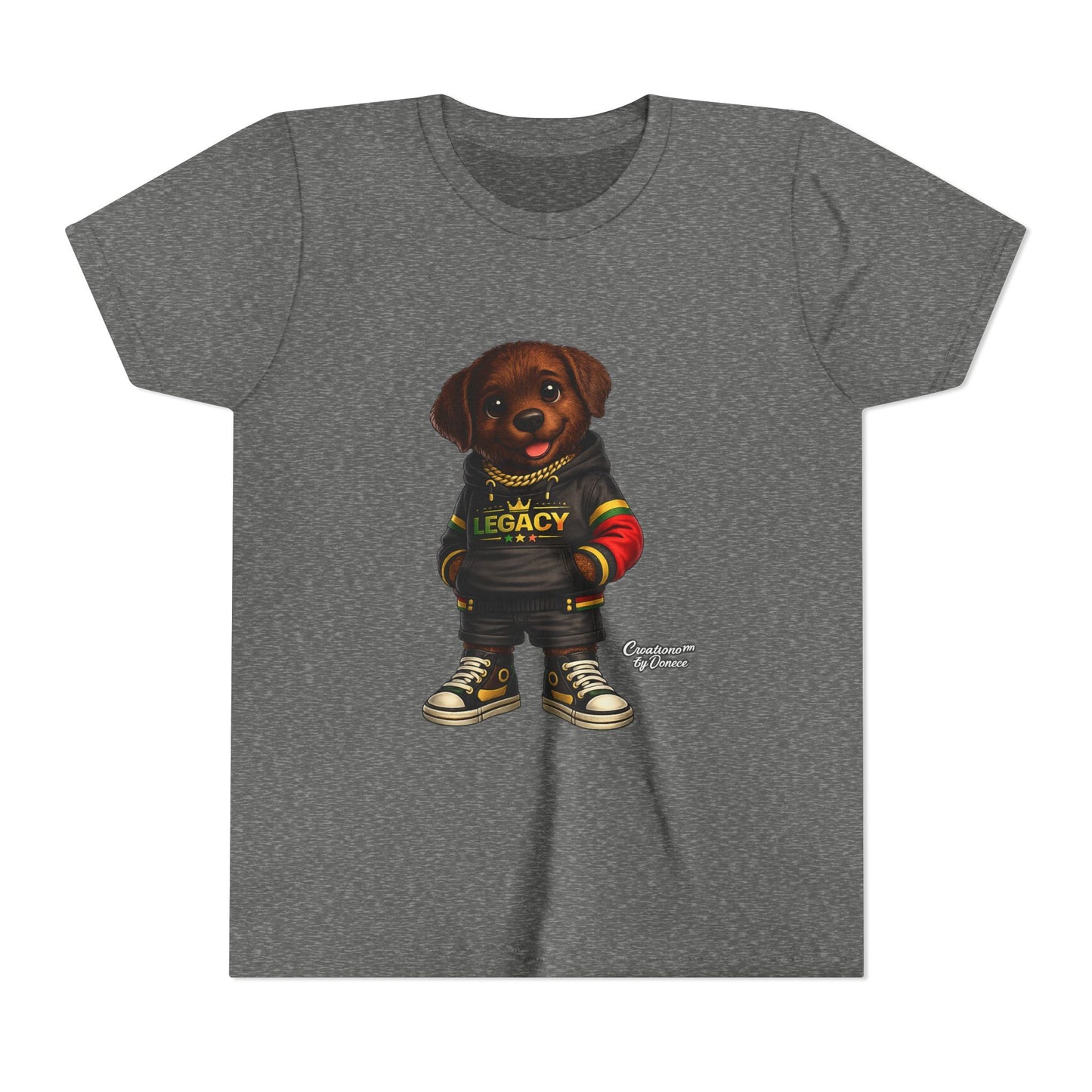 Youth Dog Tee — 'Legacy' Streetwear Puppy Graphic Shirt