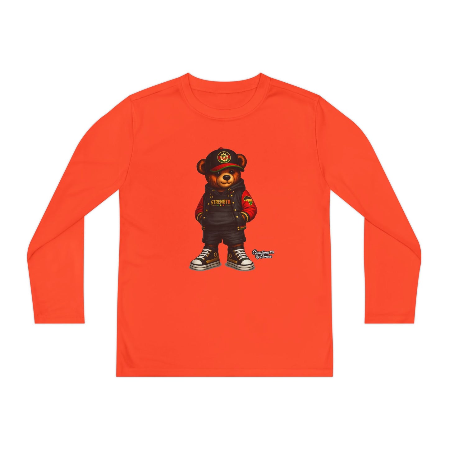 Youth Long Sleeve Tee — Urban Bear Graphic