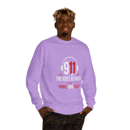 911 Dispatcher Crewneck Sweatshirt — “The Voice Between Panic and Help”