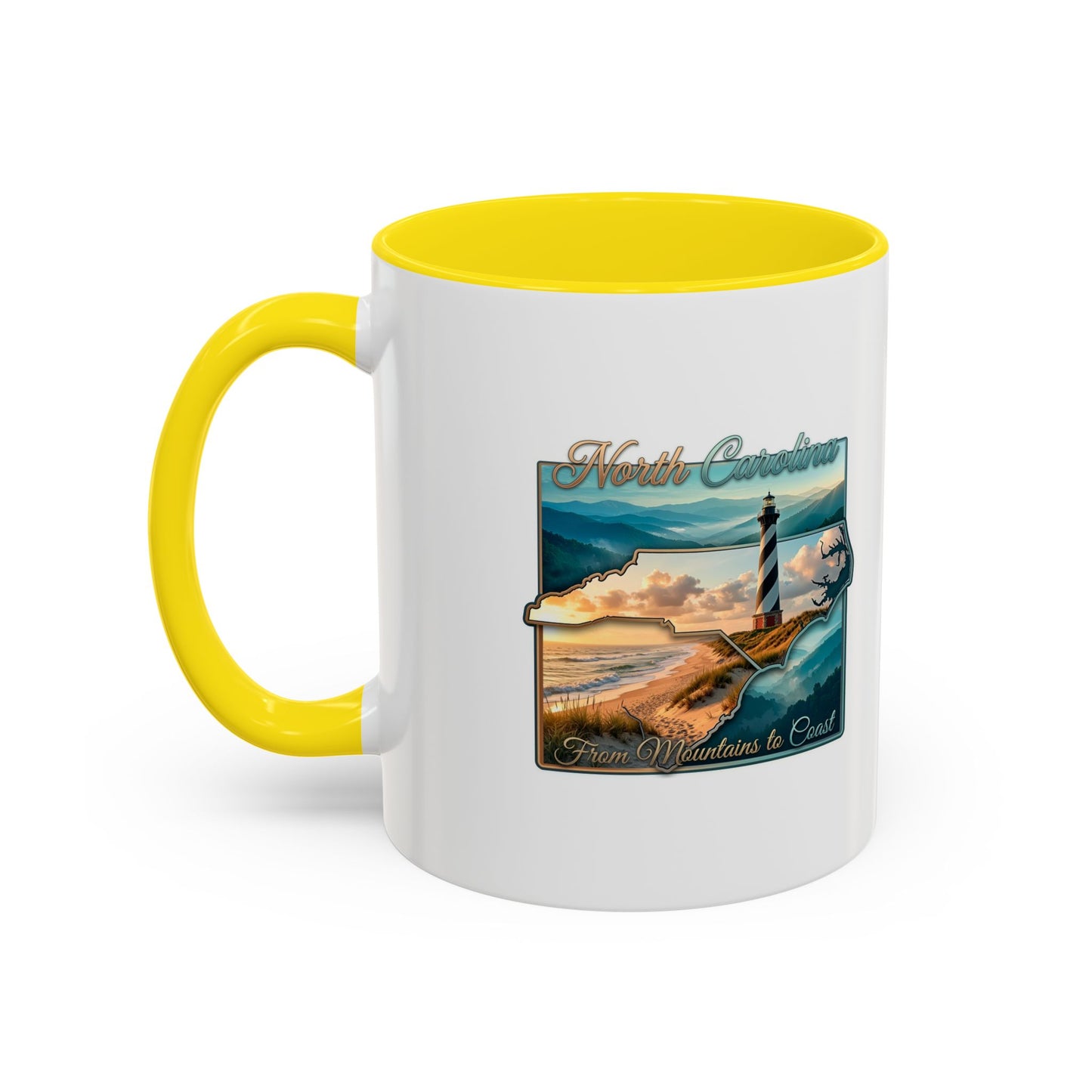 Coastal Lighthouse Coffee Mug – From Mountains to Coast Accent Mug