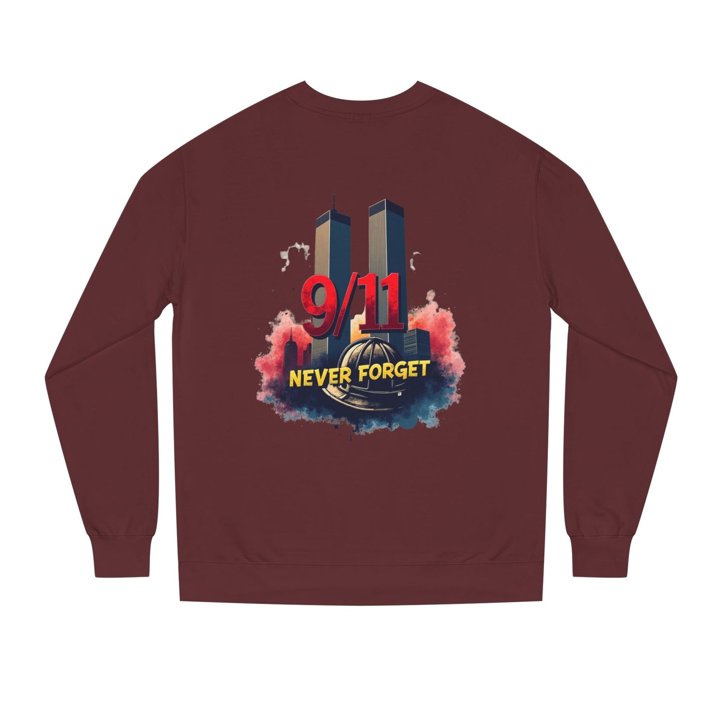 9/11 Never Forget Sweatshirt — Twin Towers Memorial Crewneck