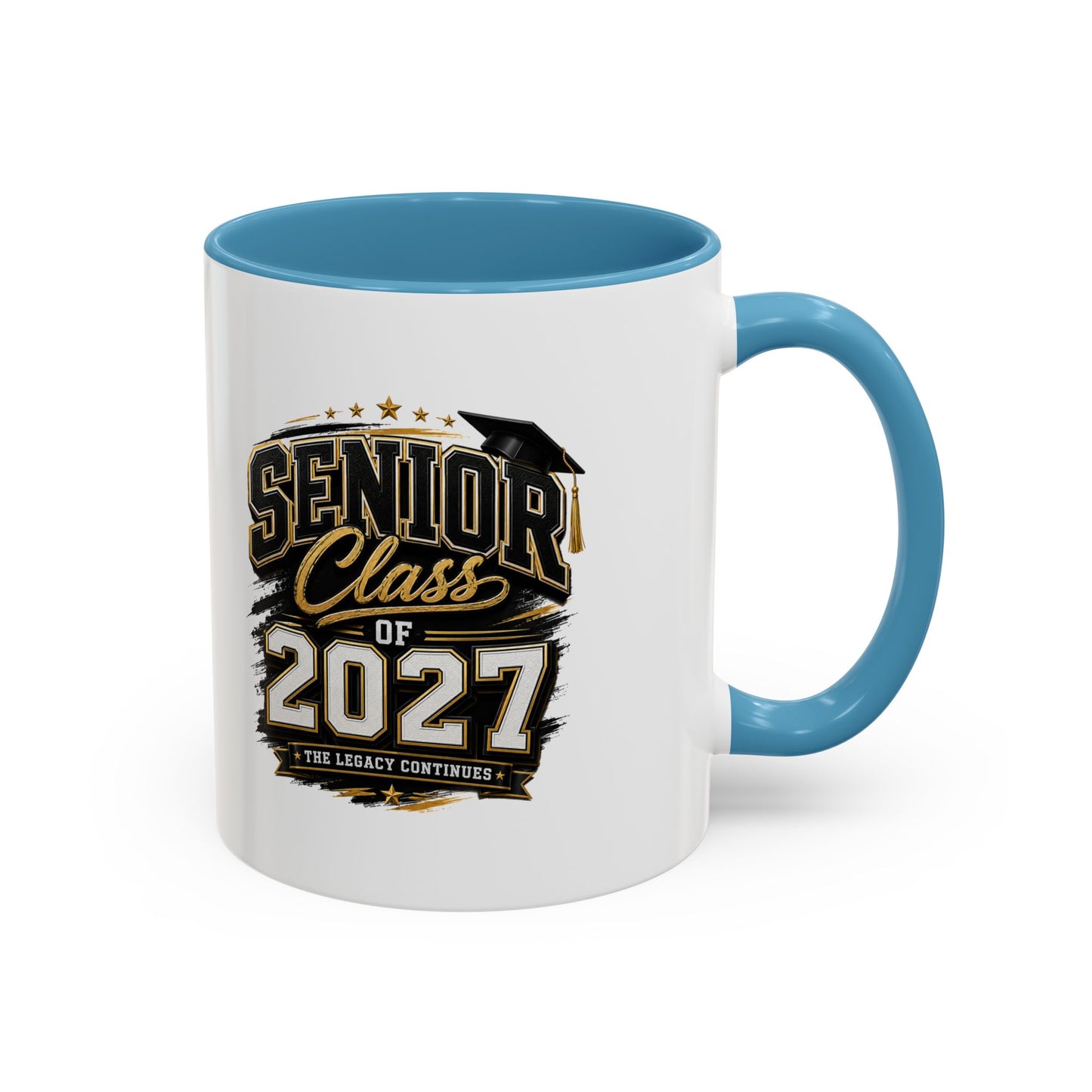 Senior Class of 2027 Accent Coffee Mug — Graduation Gift