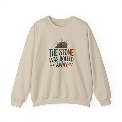 "The Stone Was Rolled Away" Crewneck Sweatshirt