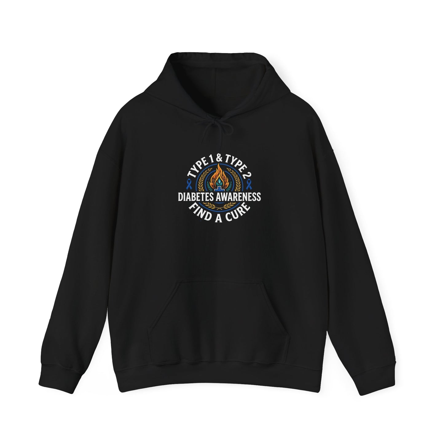 Type 1 & Type 2 Find a Cure Diabetes Awareness Hoodie