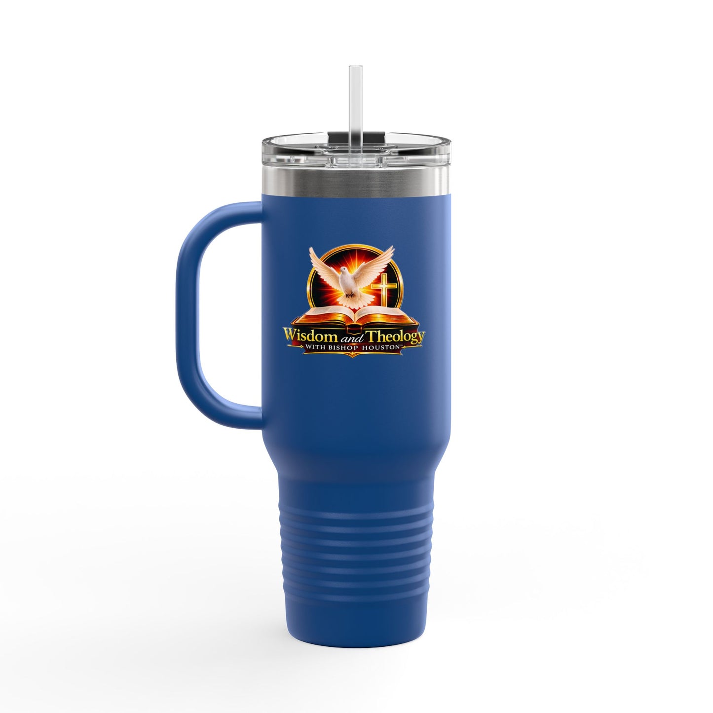 40oz Insulated Travel Mug – Wisdom & Theology Logo Stainless Steel Tumbler