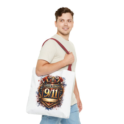 Never Forget 9/11 Memorial Tote Bag