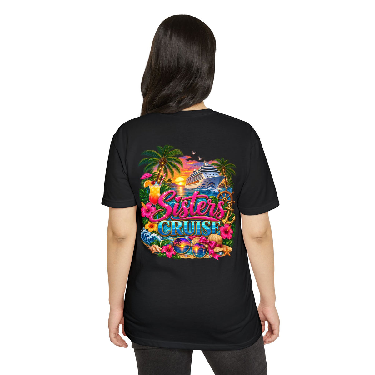 Sisters Cruise T-Shirt — Tropical Vacation Graphic Tee