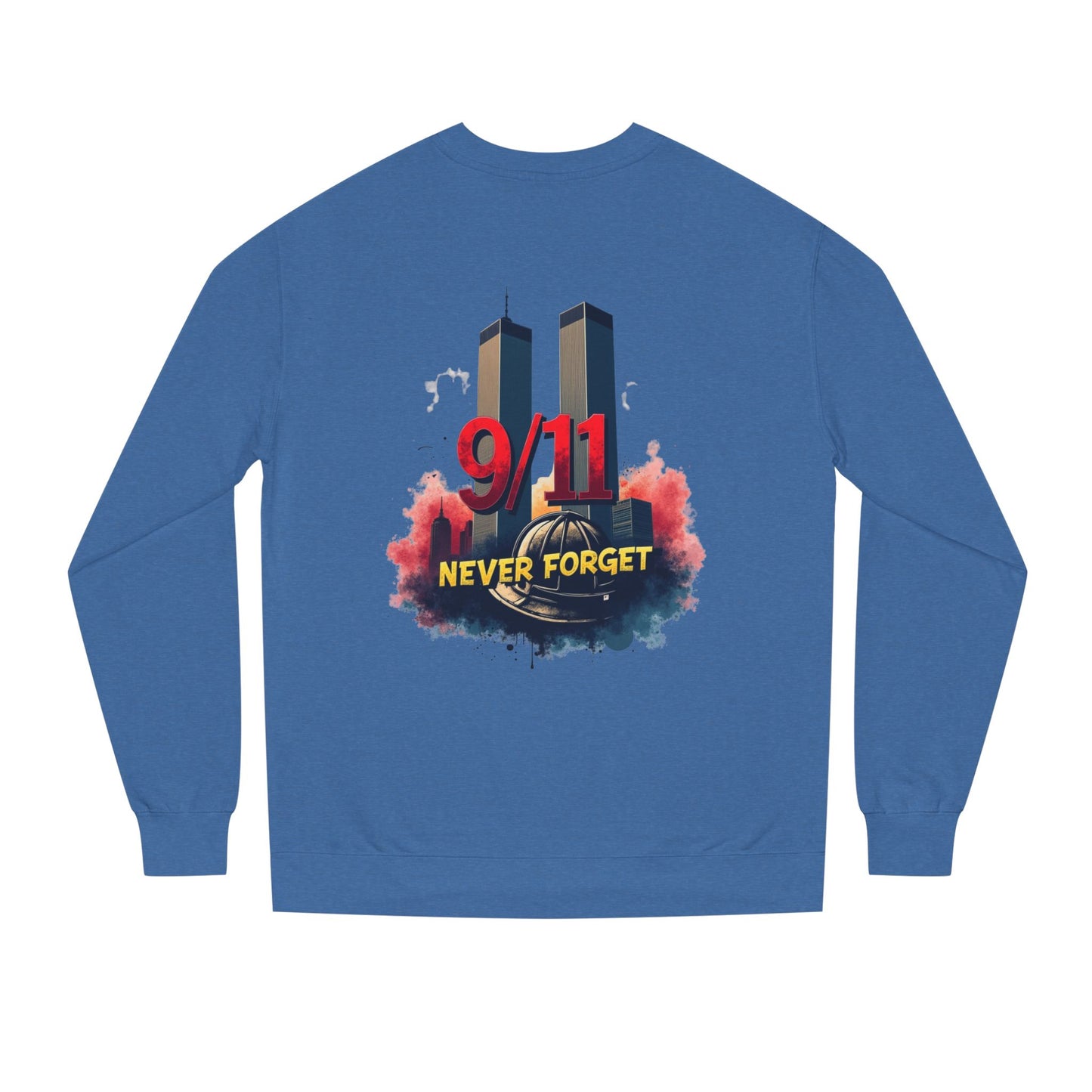 9/11 Never Forget Sweatshirt — Twin Towers Memorial Crewneck
