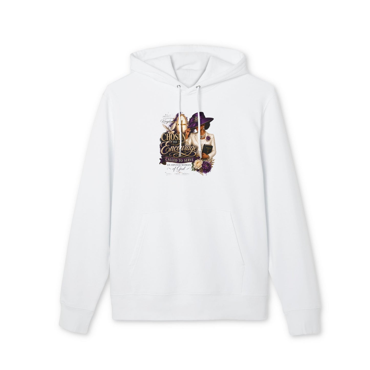Faithful Encourager Hoodie — "Chosen to Encourage" Christian Inspirational Pullover