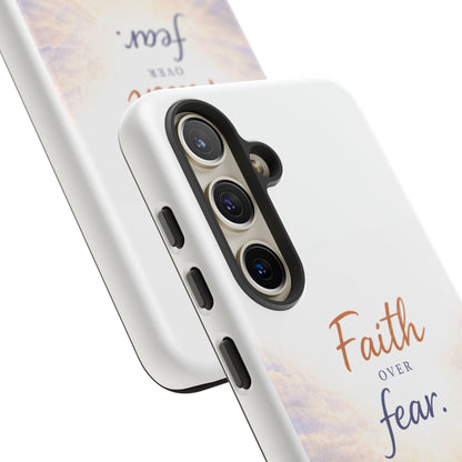 Faith Over Fear Phone Case — Inspirational Christian iPhone Cover
