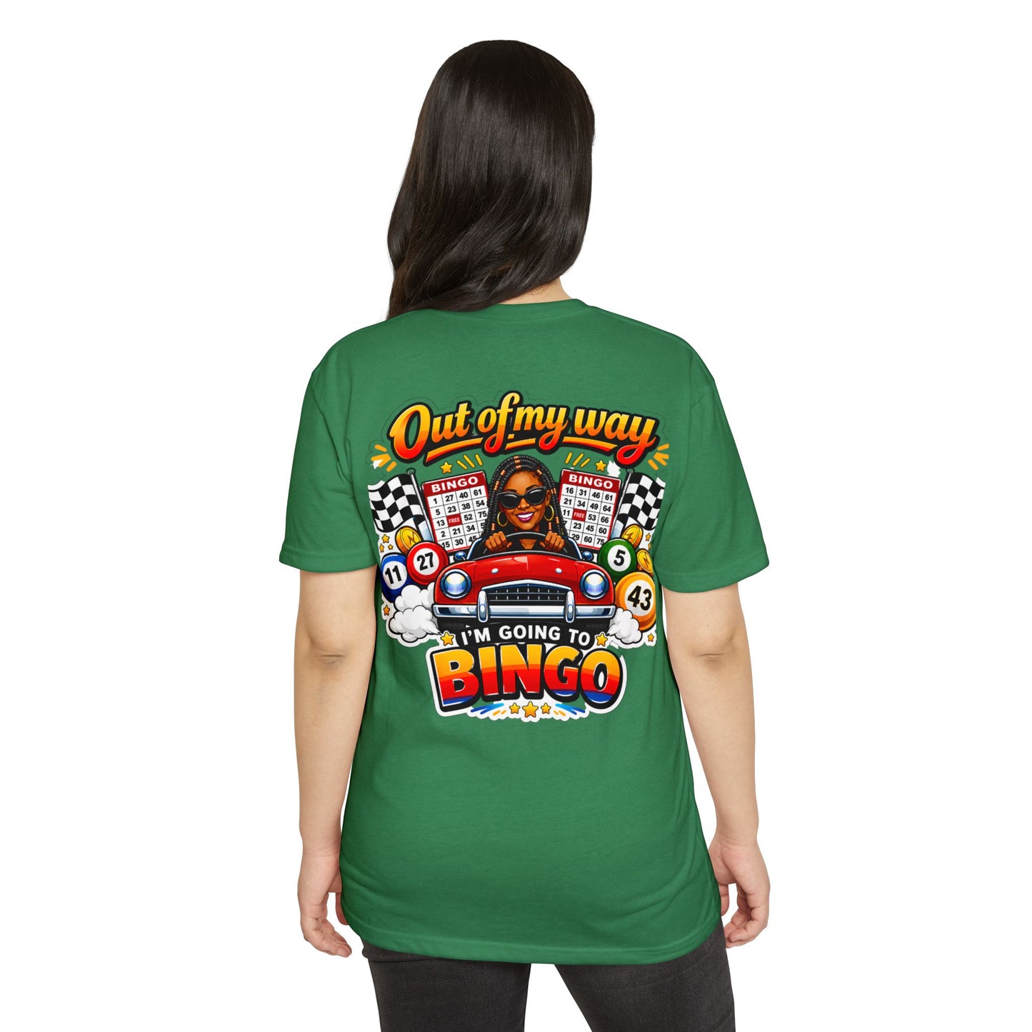 Bingo Driver T-Shirt — "Out of My Way I'm Going to Bingo" Retro Graphic Tee