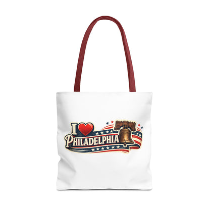 I  Philadelphia Liberty Bell Tote Bag — American Flag City Souvenir