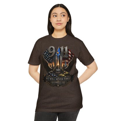 9/11 Memorial T-Shirt — "We Will Never Forget" Tribute Tee