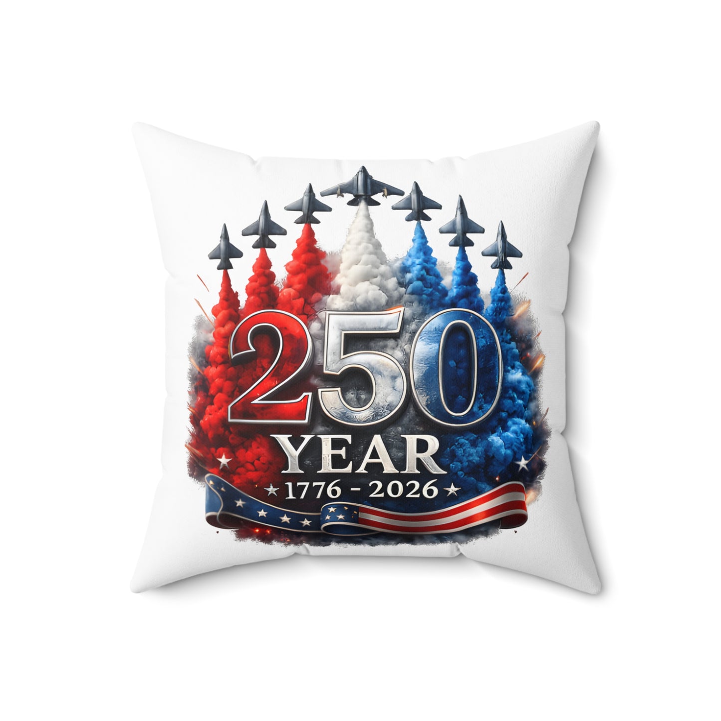 Spun Polyester Square Pillow