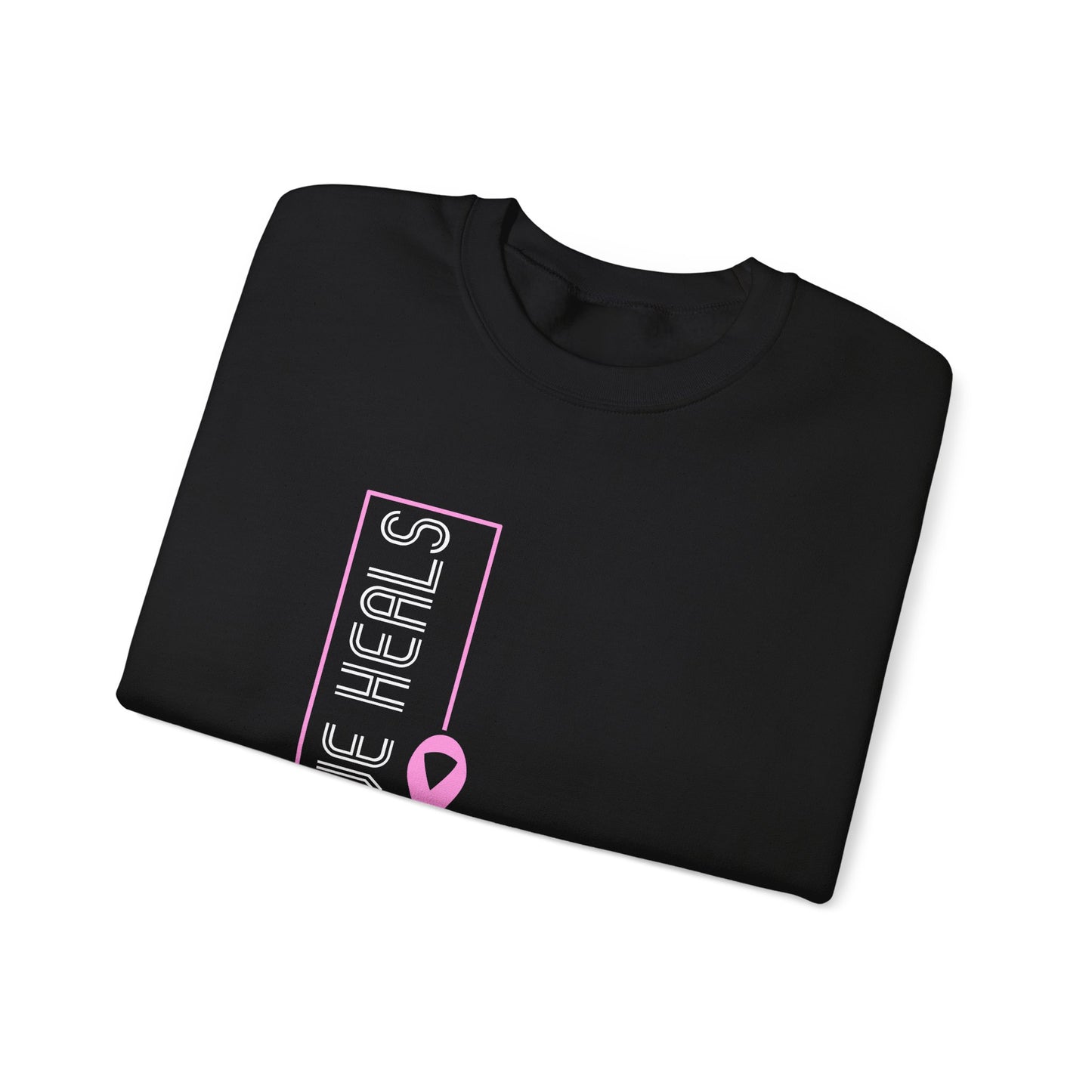 Love Heals Pink Ribbon Sweatshirt