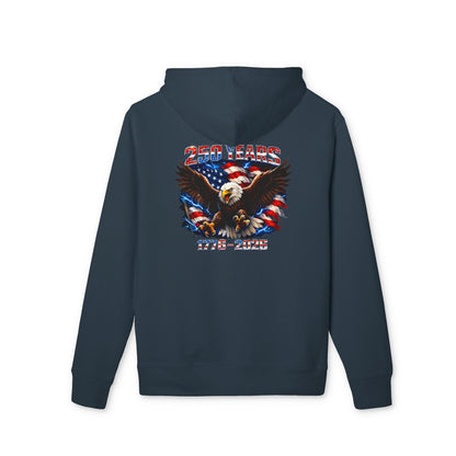 Patriotic Eagle Hoodie — '250 Years 1776–2026' American Flag Design