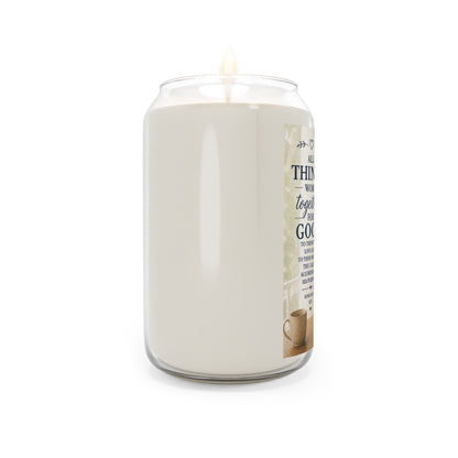 Inspirational Soy Candle — “All Things Work Together For Good” (13.75 oz)