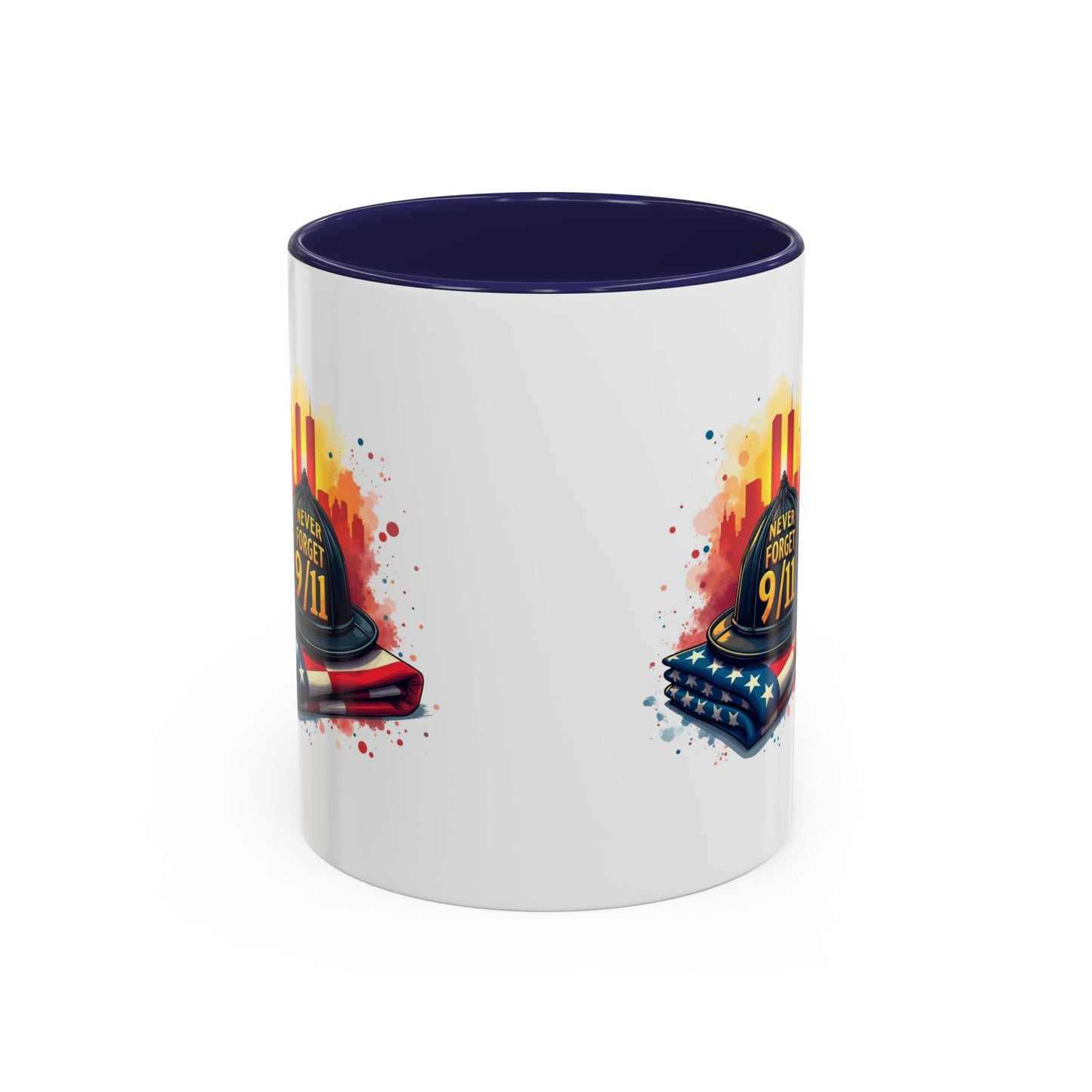 Never Forget 9/11 Memorial Accent Coffee Mug