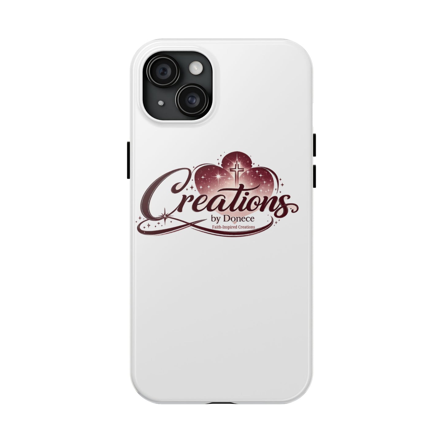 Tough Phone Case — "Creations by Donece" Logo Protective Phone Cover