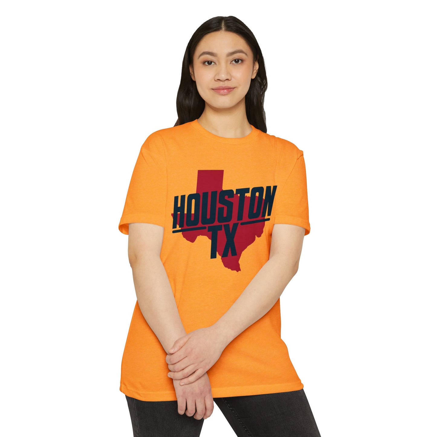 Houston TX State Outline T-Shirt — Retro City Pride Tee