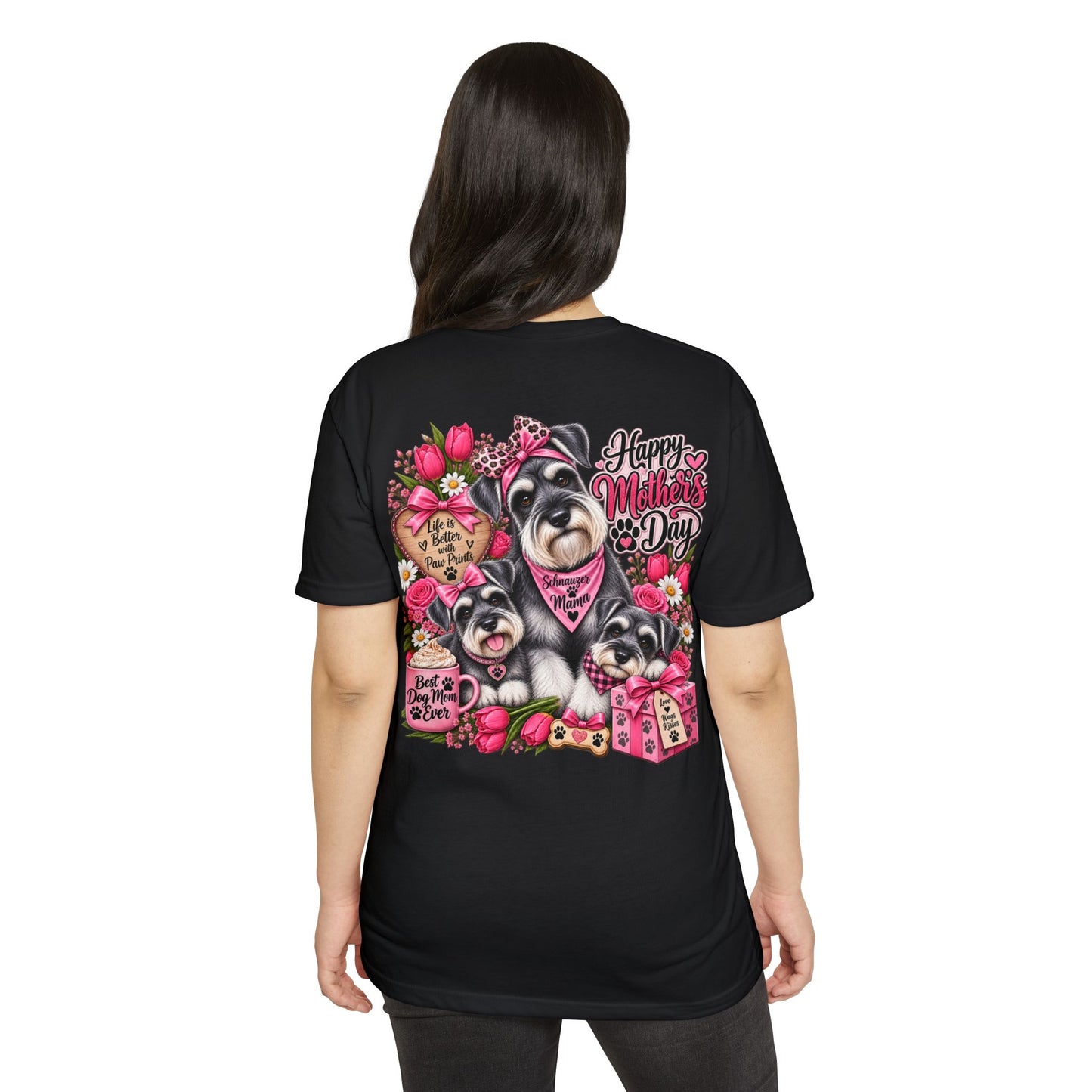 Mother's Day Schnauzer T-Shirt — Happy Mother's Day Dog Mom Tee