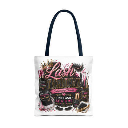 Lash Technician Tote Bag – 'One Lash at a Time' Beauty Cosmetics Canvas Tote