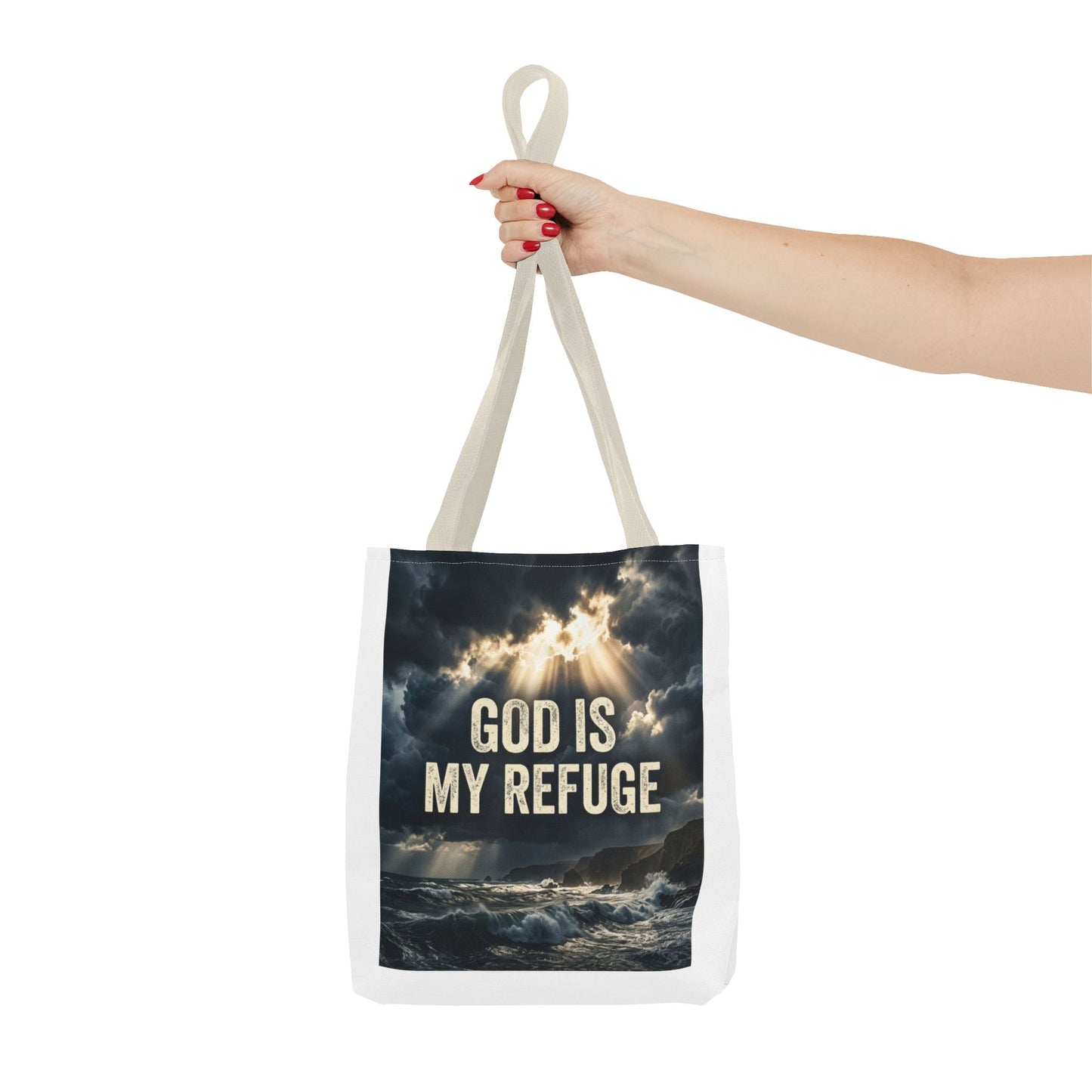 "God Is My Refuge" Tote Bag