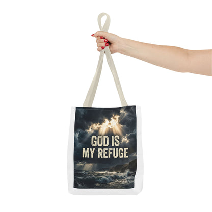 "God Is My Refuge" Tote Bag