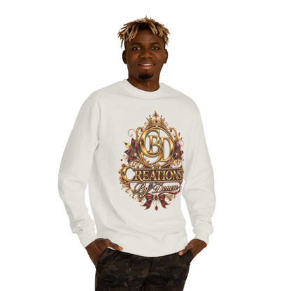 Crewneck Sweatshirt — 'CB Creations by Donna' Ornate Gold Emblem