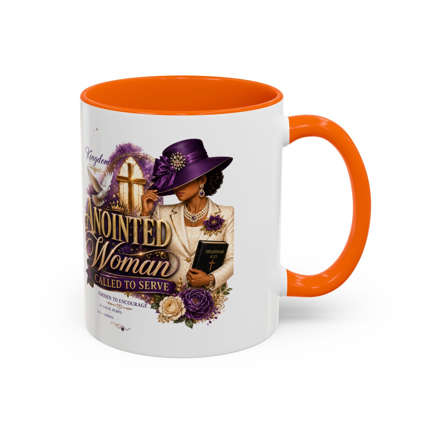 Anointed Woman Coffee Mug — Faithful, Called to Serve Accent Mug (11/15oz)