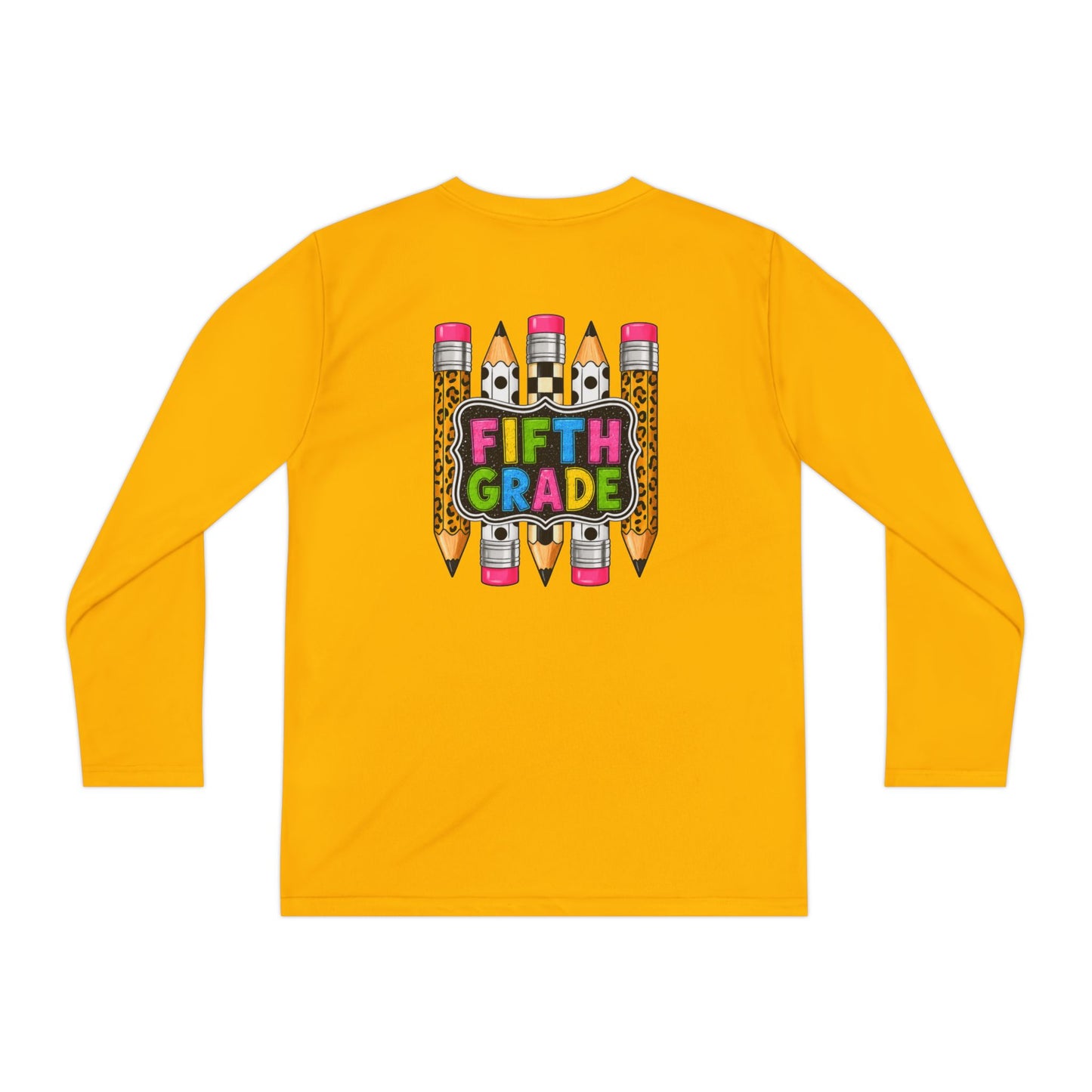 Fifth Grade Pencil Graphic Youth Long Sleeve Tee