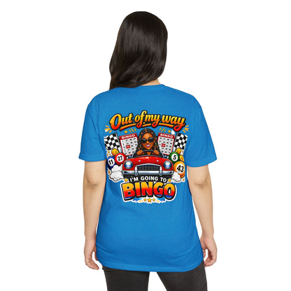 Bingo Driver T-Shirt — "Out of My Way I'm Going to Bingo" Retro Graphic Tee