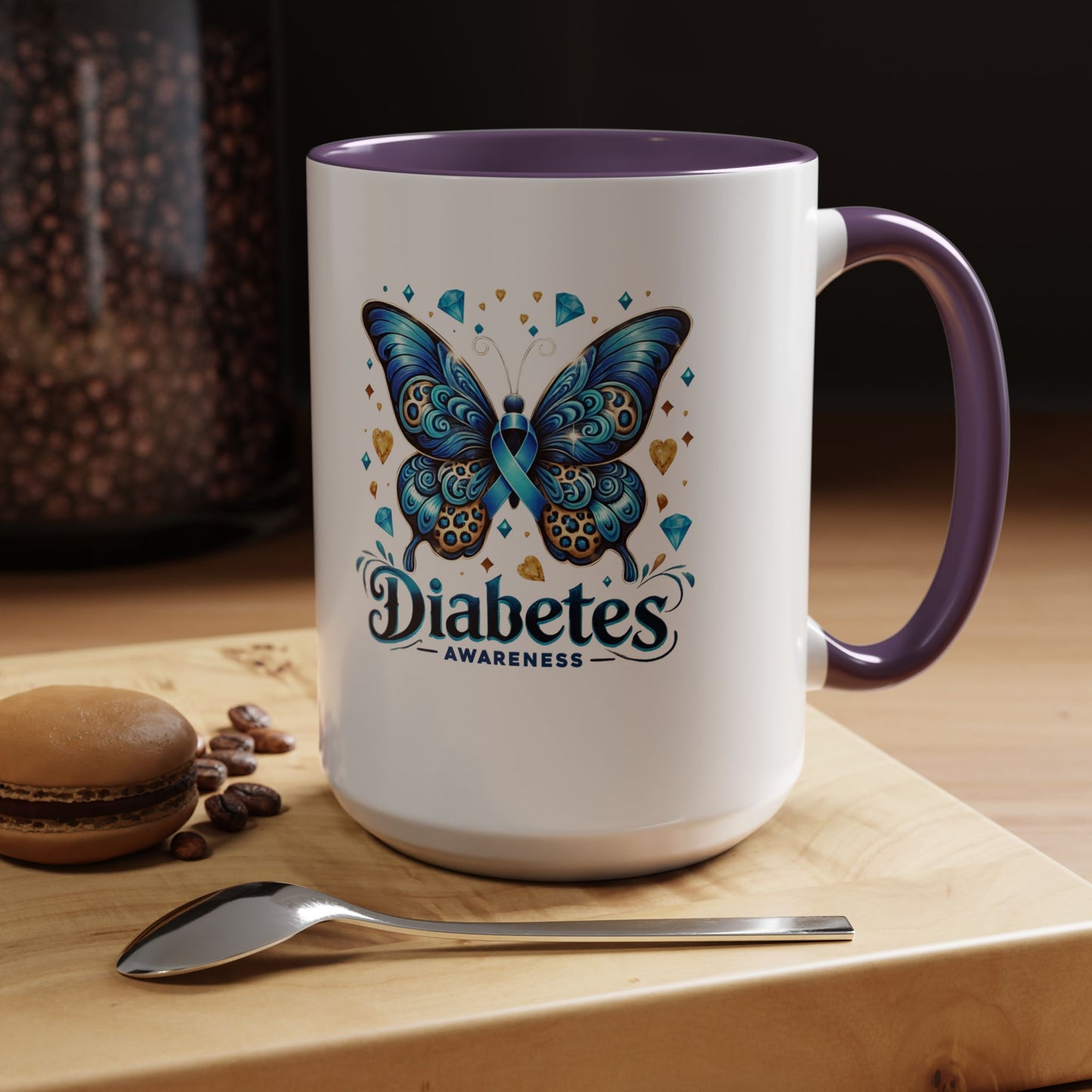 Diabetes Awareness Butterfly Coffee Mug (11/15oz)