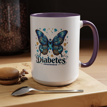 Diabetes Awareness Butterfly Coffee Mug (11/15oz)