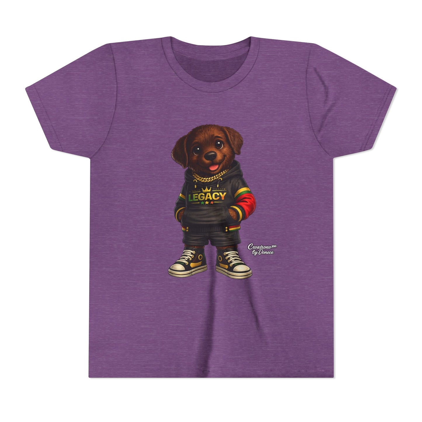 Youth Tee — Cute Rottweiler Puppy in 'Legacy' Hoodie Kids T‑Shirt
