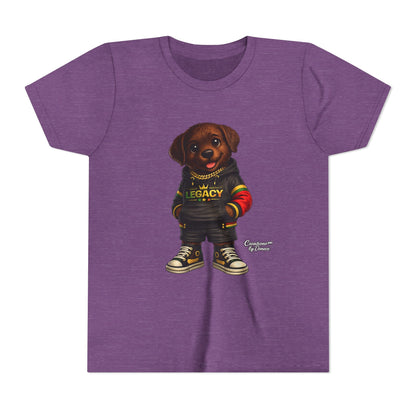 Youth Tee — Cute Rottweiler Puppy in 'Legacy' Hoodie Kids T‑Shirt