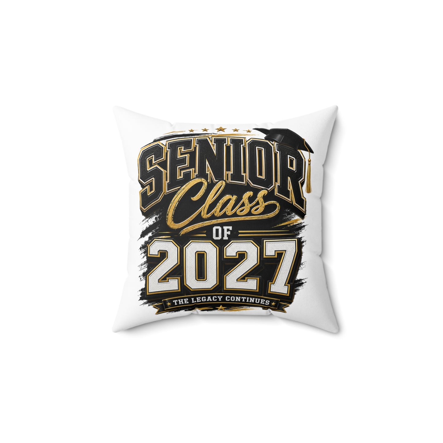 Senior Class of 2027 Decorative Pillow — Graduation Keepsake