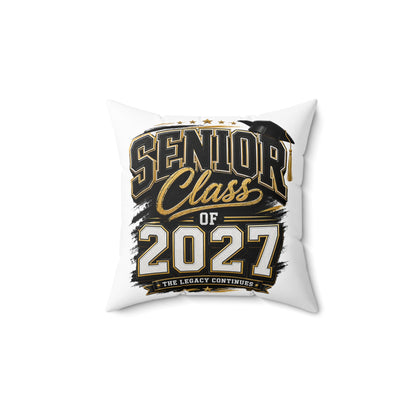 Senior Class of 2027 Decorative Pillow — Graduation Keepsake